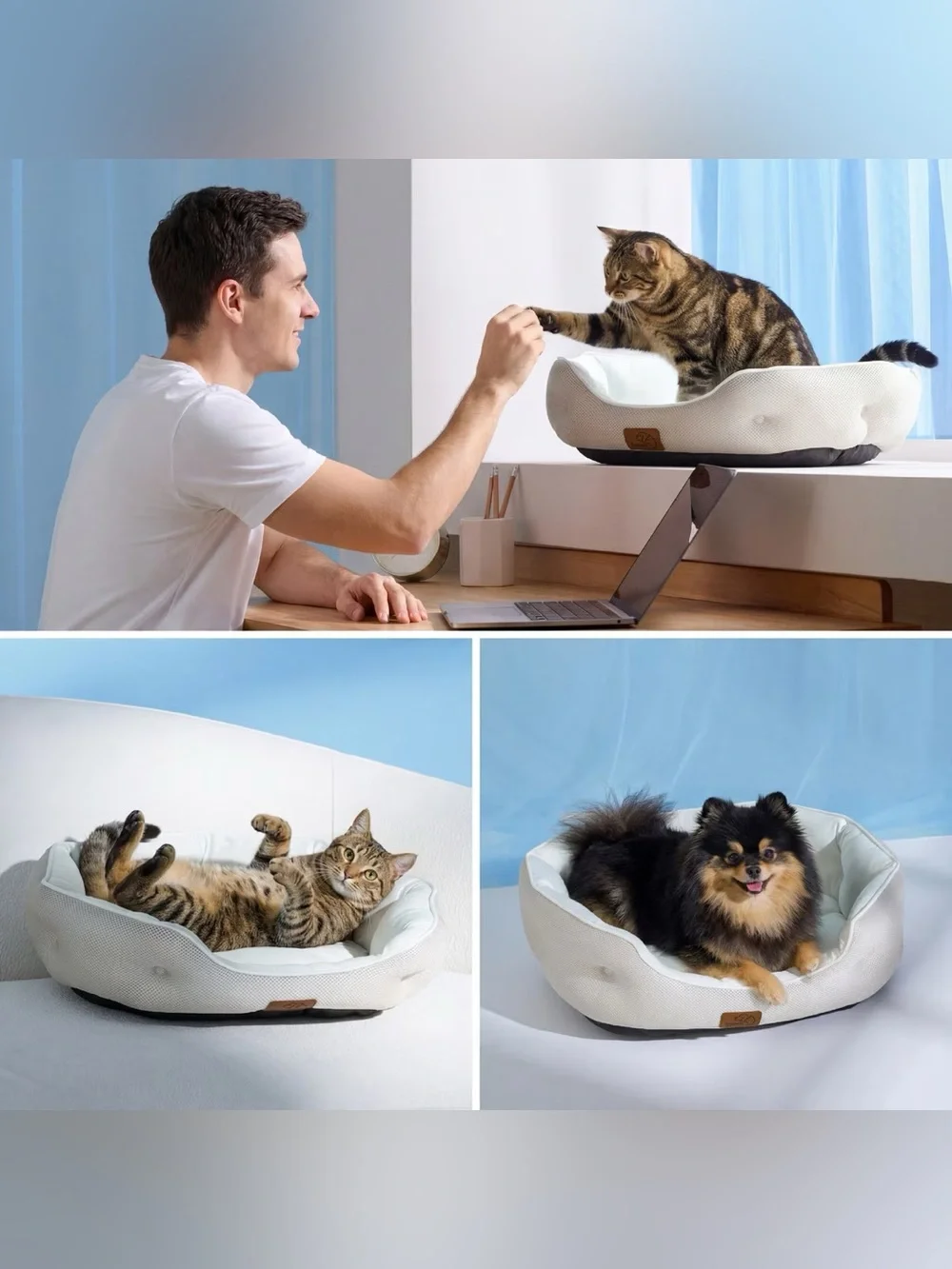 COOLING SMALL BEDSURE PET BED 😍❄️❄️